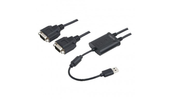 LogiLink AU0031 serial cable Black USB Type-A DB-9