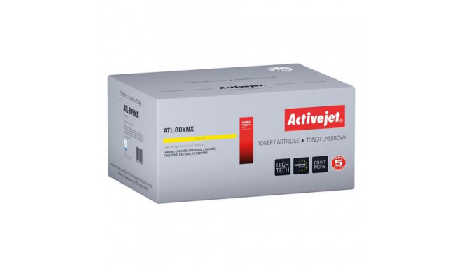 Activejet Toner ATL-80YNX (replacement Lexmark 80C2HYE, Supreme; 3000 pages; yellow)