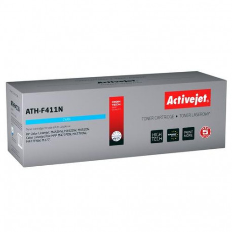Activejet ATH-F411N Toner cartridge for HP/Canon printers, compatible with HP 410A CF411A; Canon CRG