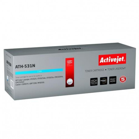 Activejet ATH-531N toner (replacement for HP 304A CC531A, Canon CRG-718C; Supreme; 2900 pages; cyan)
