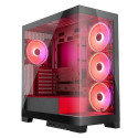 Modecom Volcano SPACE APEX ARGB MIDI USB 3.0 X 2 CYPE-C - AT Midi Tower Black