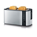 Severin AT 2590 toaster 2 slice(s) 1400 W Black, Silver