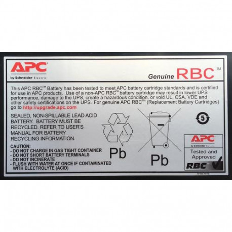 APC Battery Replacement Cartridge APCRBC140 (RBC44 successor) (OEM)