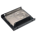 Akasa Mounting adapter allows a 2.5&quot; SSD or HDD to fit into a 3.5&quot; PC drive bay.