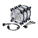 Akasa VEGAS AR7 Computer case Heatsink/Radiatior 12 cm Black, Transparent 3 pc(s)