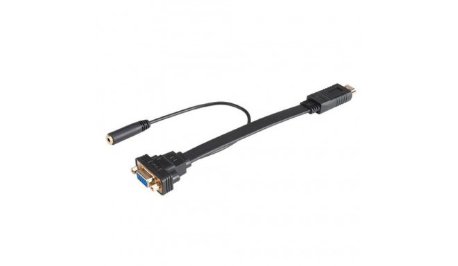 Akasa AK-CBHD18-20BK video cable adapter 0.2 m HDMI Type A (Standard) VGA (D-Sub) Black