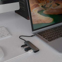 Savio Hub USB-C - 4 x USB-A AK-54 USB 3.2 Gen 1 (3.1 Gen 1) Type-A 1000 Mbit/s Black