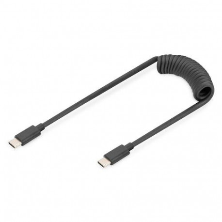Digitus USB-C - USB-C spiral cable, 1m