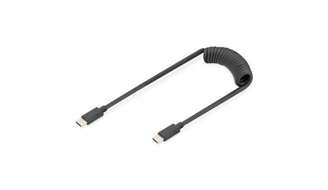 Digitus USB-C - USB-C spiral cable, 1m