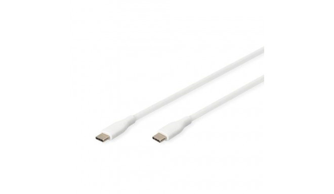 Digitus USB-C silicone connection cable, 1m, white