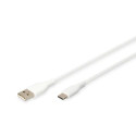 Digitus USB-C silicone connection cable, 1m, white