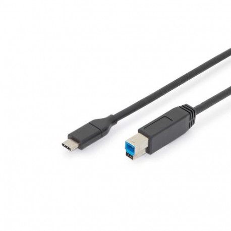 Digitus USB-C connection cable, USB-C - USB-B