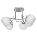 Activejet Classic chandelier pendant ceiling lamp IRMA nickel 5xE27 for living room