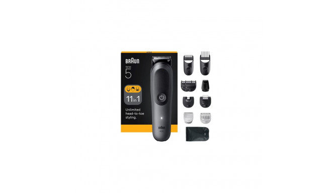 Braun AIO5560 hair trimmers/clipper Black, Grey 14 Lithium-Ion (Li-Ion)
