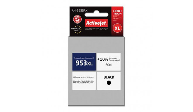 Activejet AH-953BRX ink (replacement for HP 953XL L0S70AE; Premium; 50 ml; black)