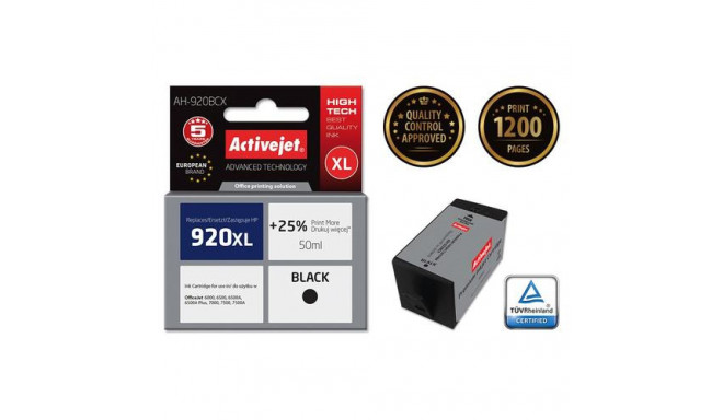 Activejet AH-920BCX ink (replacement for HP 920XL CD972AE; Premium; 50 ml; black)