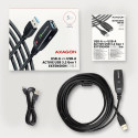 Axagon ADR-305 USB 3.2 Gen 1 A-M -&gt; A-F active extension/repeater cable 5m - Kabel - Digital/