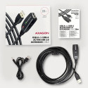 Axagon ADR-220 USB 2.0 A-M -&gt; A-F active extension/repeater cable 20m - Kabel - Digital/Daten