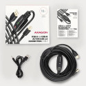 Axagon ADR-210B USB 2.0 A-M -&gt; B-M active connecting/repeater cable 10m - Kabel - Digital/Dat