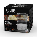 Adler AD 633 steam cooker 3 basket(s) Freestanding 800 W White