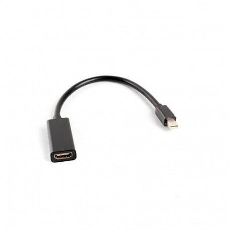 Lanberg AD-0005-BK video cable adapter 0.2 m Mini DisplayPort HDMI Type A (Standard) Black