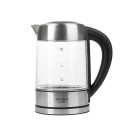 Adler AD 1247 electric kettle 1.7 L 2200 W Hazelnut, Stainless steel, Transparent