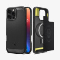 Spigen Rugged Armor (MagFit) mobile phone case 16 cm (6.3&quot;) Cover Black