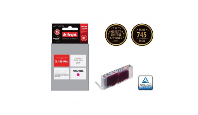 Activejet ACC-551MN ink (replacement for Canon CLI-551M; Supreme; 15 ml; magenta)