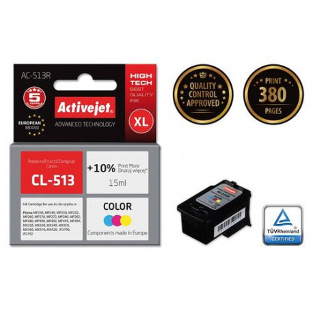 Activejet AC-513R ink (replacement for Canon CL-513; Premium; 15 ml; color)