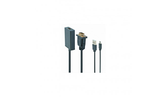 Gembird A-VGA-HDMI-01 video cable adapter 0.15 m HDMI Type A (Standard) VGA (D-Sub) Black