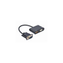 Gembird A-VGA-HDMI-02 video cable adapter 0.15 m HDMI + VGA (D-Sub) VGA (D-Sub) Black
