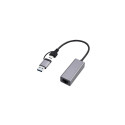 Gembird A-USB3AC-LAN-01 USB 3.1 + type-C Gigabit network adapter space grey