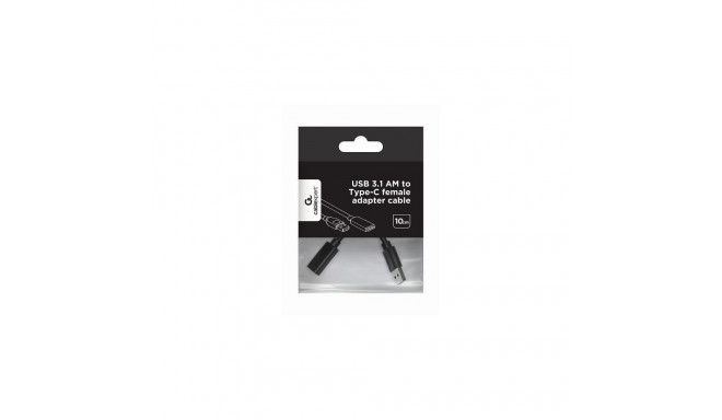 Gembird A-USB3-AMCF-01 USB cable USB 3.2 Gen 1 (3.1 Gen 1) 0.1 m USB A USB C Black