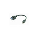 Gembird A-OTG-CMAF3-01 USB cable 0.2 m USB C USB A Black