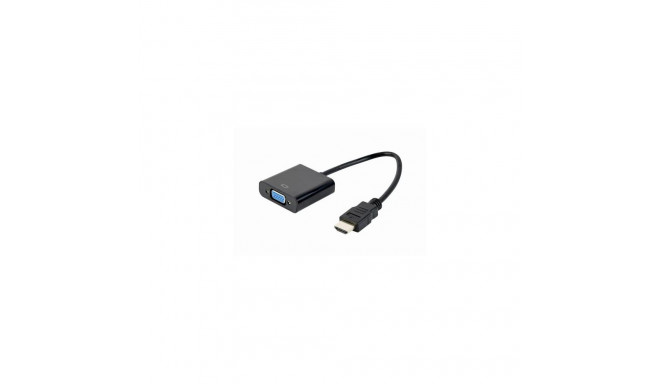 Gembird A-HDMI-VGA-04 video cable adapter 0.15 m VGA (D-Sub) HDMI Type A (Standard) Black