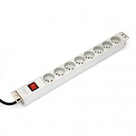 Digitus A-19-STRIP-2-IMP power distribution unit (PDU) 8 AC outlet(s) 1U White
