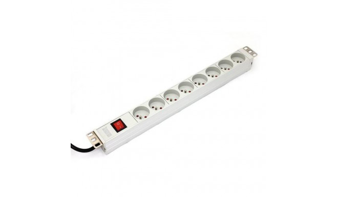 Digitus A-19-STRIP-2-IMP power distribution unit (PDU) 8 AC outlet(s) 1U White