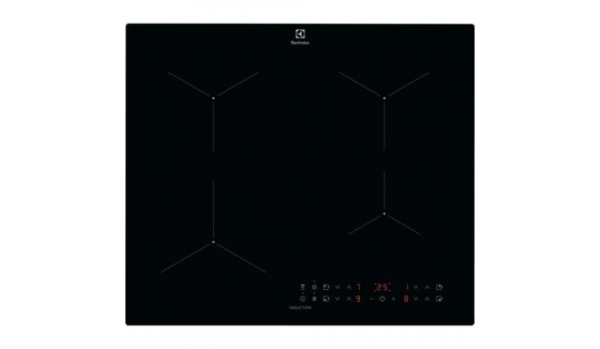 Electrolux LIL61434C Black Built-in 59 cm Zone induction hob 4 zone(s)