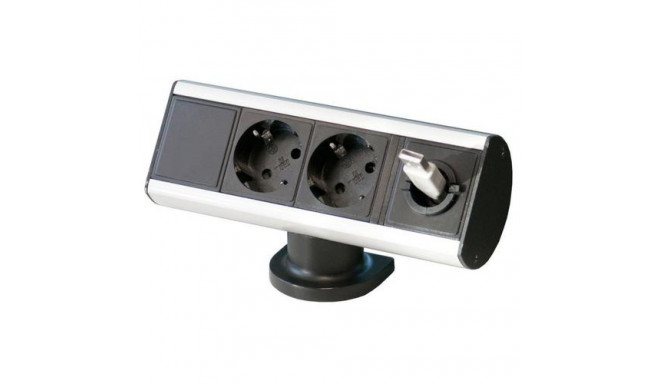 Kondator 935-D2M0 power distribution unit (PDU) 2 AC outlet(s) Aluminium, Black