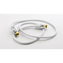 Goobay RJ45 Patch Cord CAT 6A S/FTP (PiMF), 500 MHz, with CAT 7 Raw Cable, white, 3m
