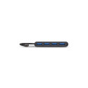 Port Designs 900123 interface hub USB 3.2 Gen 1 (3.1 Gen 1) Type-C 5000 Mbit/s Black