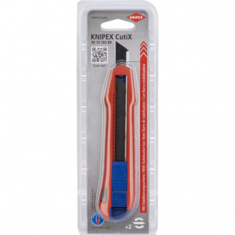 Knipex CutiX® Black, Blue, Red Snap-off blade knife
