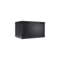 Inter-Tech SMA-6406 6U Wall mounted rack Black