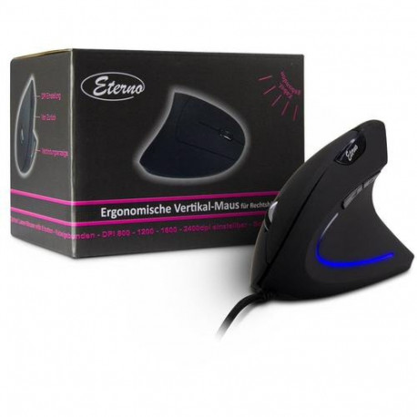 Inter-Tech KM-206WR mouse Office Right-hand USB Type-A Optical 2400 DPI