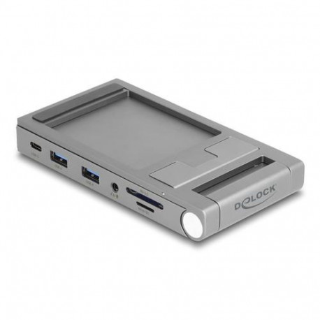 DeLOCK Tablet and Laptop Docking Station 4K with integrated holder - HDMI / USB / Hub / SD / Micro S