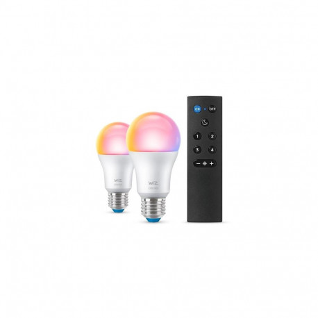 WiZ Bulb 60 W A60 E27 x2 with remote