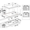 Whirlpool AKWL 728/NB Black Built-in 75 cm Gas 5 zone(s) Whirlpool AKWL 728/NB Black Built-in 75 cm Gas 5 zone(s)