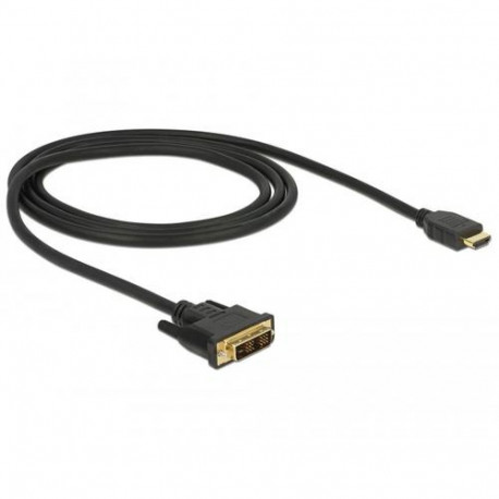 DeLOCK 85582 video cable adapter 1 m HDMI Type A (Standard) DVI-D Black