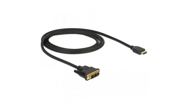 DeLOCK 85582 video cable adapter 1 m HDMI Type A (Standard) DVI-D Black