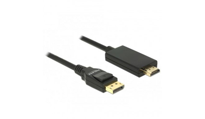 DeLOCK 85316 video cable adapter 1 m DisplayPort HDMI Black